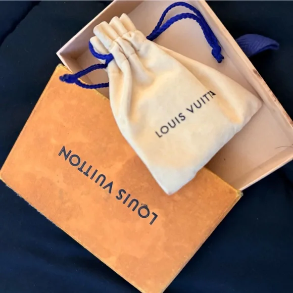 Louis Vuitton Gold Logo Earrings - Picture 3 of 7